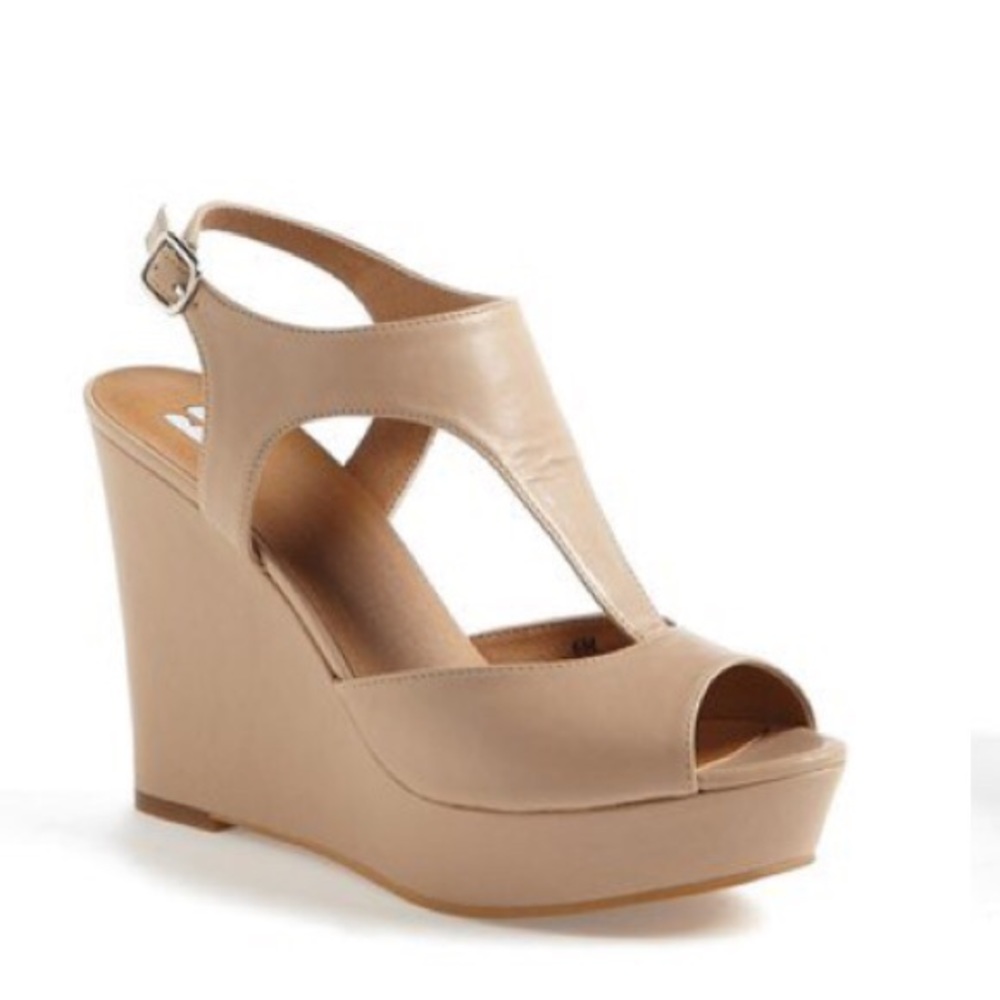 Nude BP wedge sandals